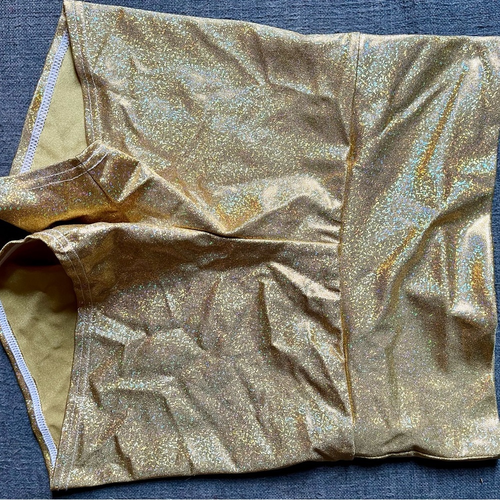 Shimmering Gold Shorts
